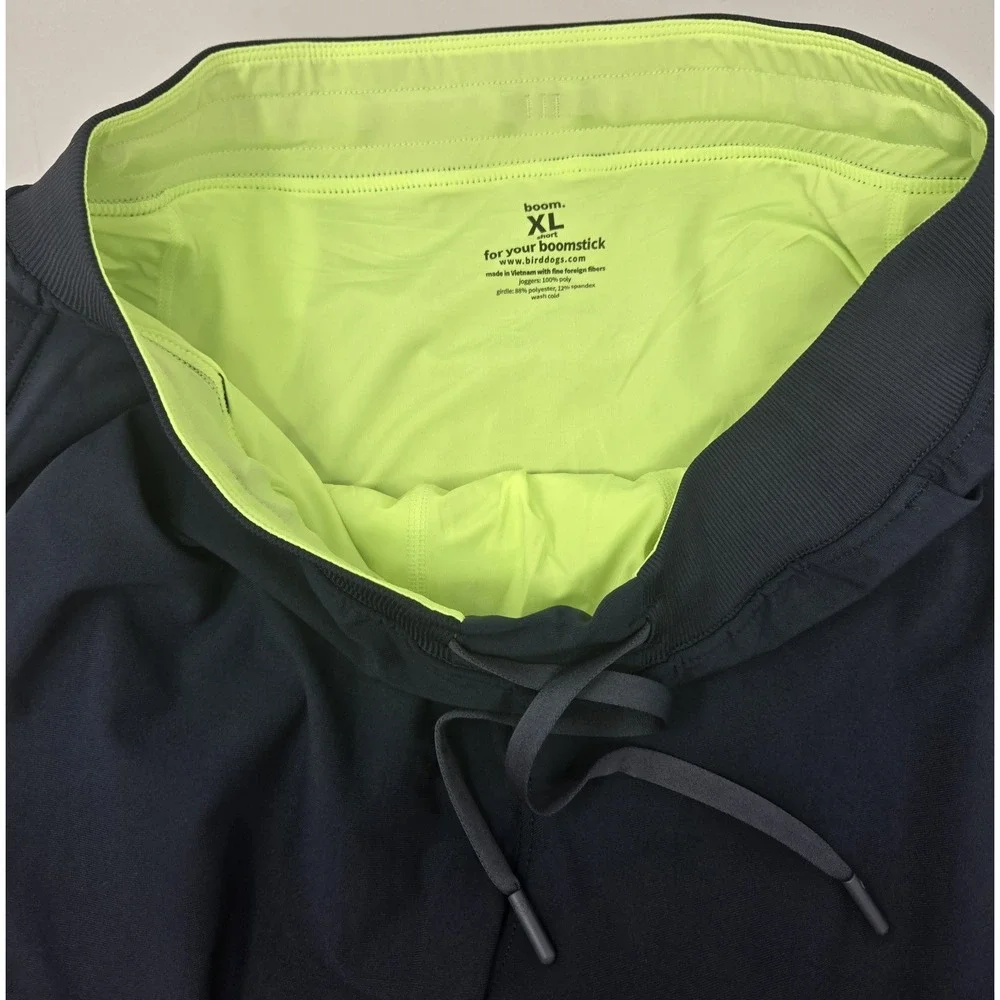 Birddogs Panrs Joggers Mens XL Boom For Your Boomstick Short Blue Stretch Lined‎